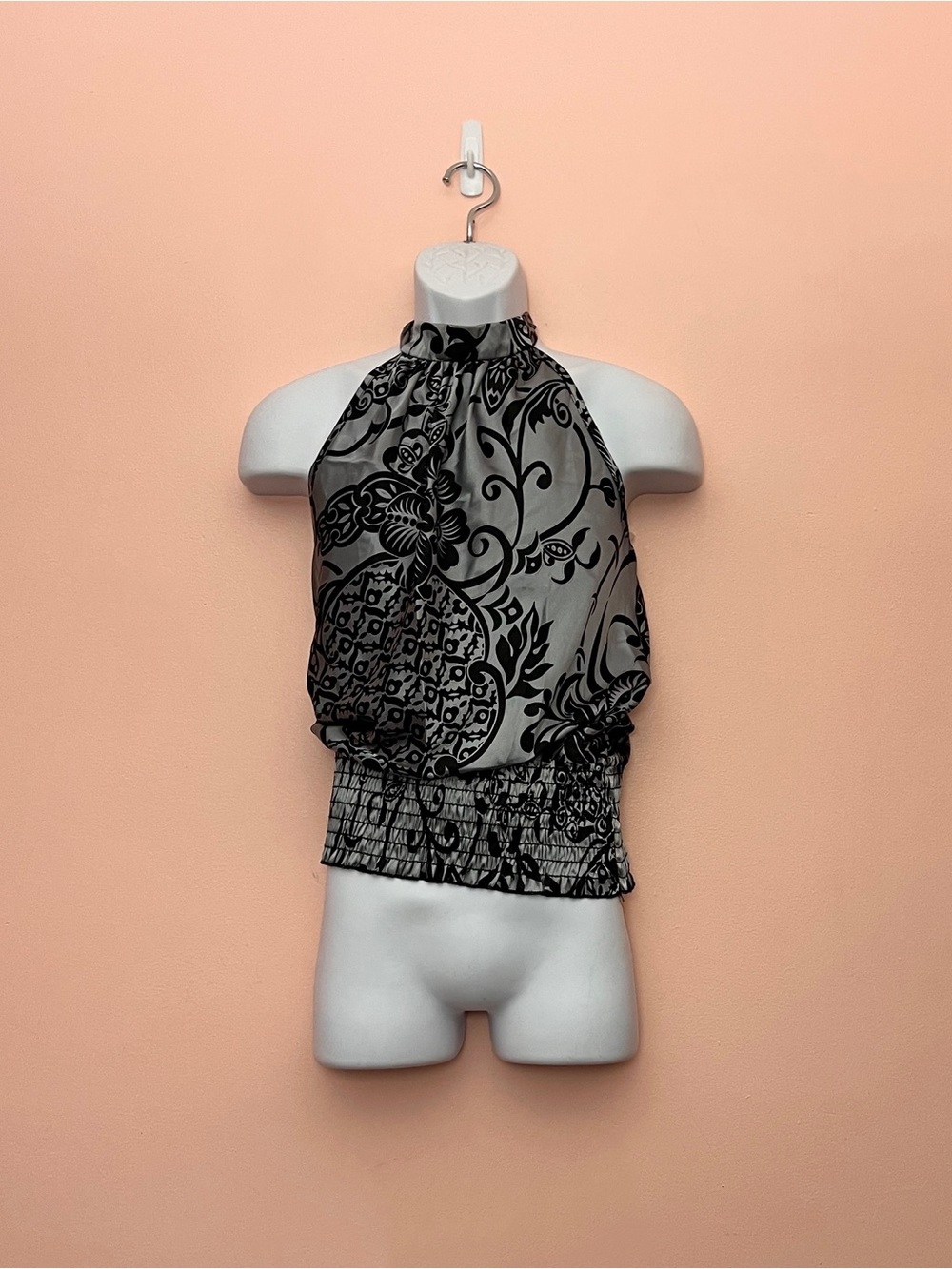 NWT Vintage Y2k Charlotte Russe Paisley Halter Tank Top Large
